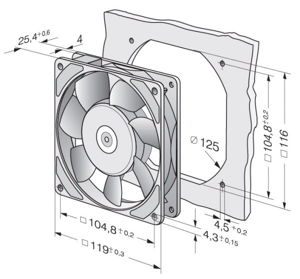 Вентилятор осевой AC, 9906 L